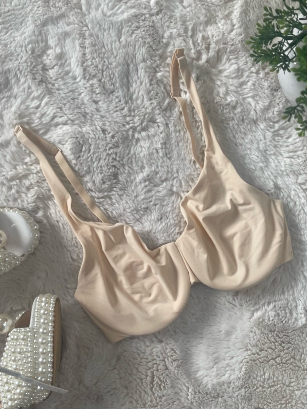 SKIMS Fits Everybody Unlined Demi Underwire Bra 32D